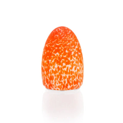 TableLights.com Filini Classic Egg Speckle table lamp, orange Filini