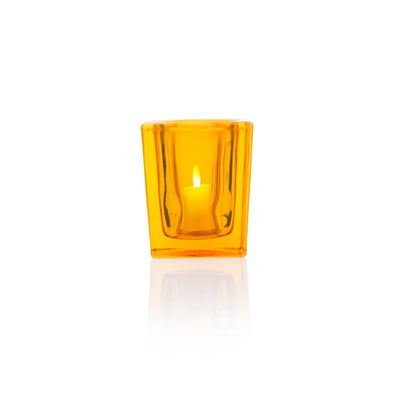 TableLights.com Filini Tower candle holder, orange Filini
