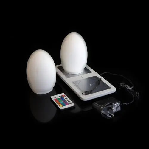 Egg Speckle White (Set Of 2) Cordless Lights