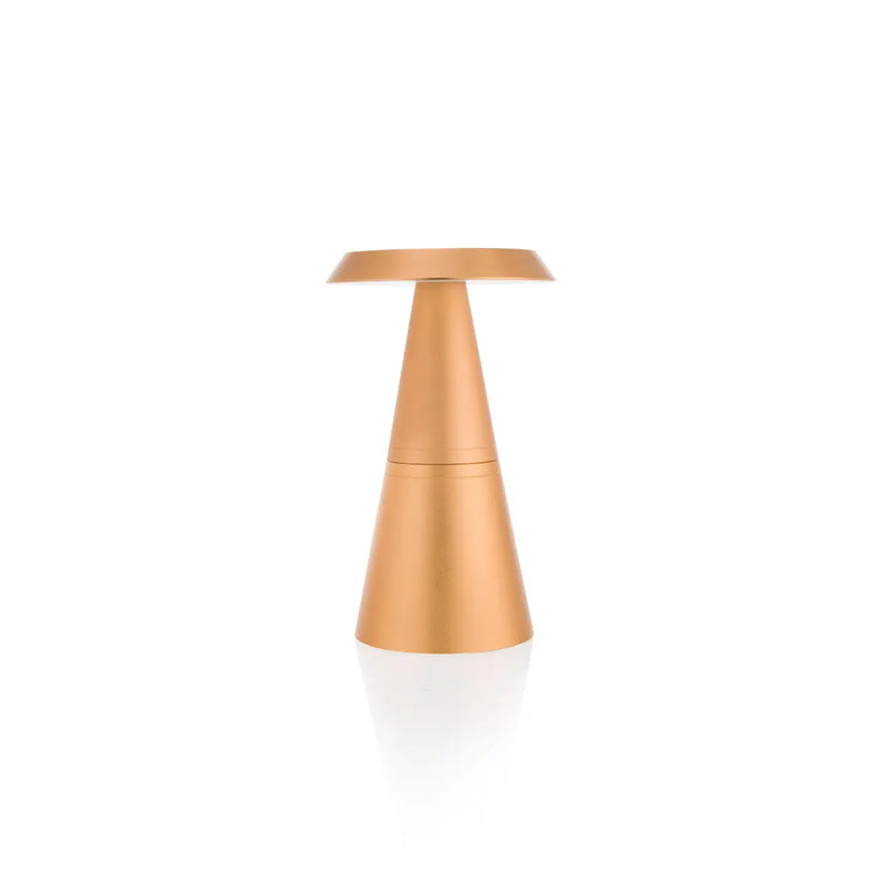 TableLights.com Filini Cone table lamp, champagne gold Filini