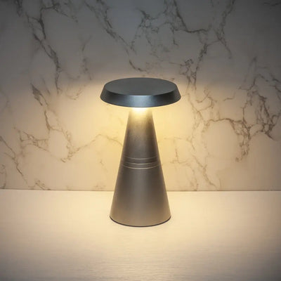 TableLights.com Filini Cone table lamp, silver Filini