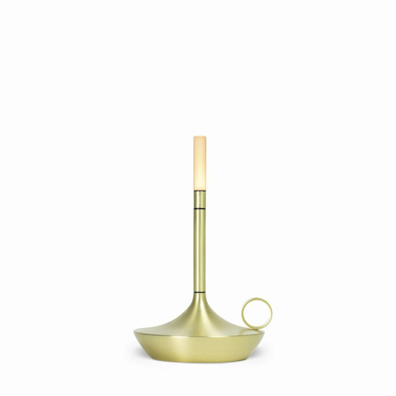 Graypants Wick Small Portable Table Lamp (Brass)