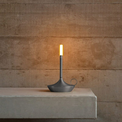 Graypants Wick Small Portable Table Lamp (Graphite)