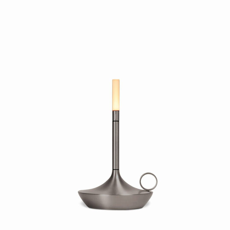Graypants Wick Small Portable Table Lamp (Graphite)