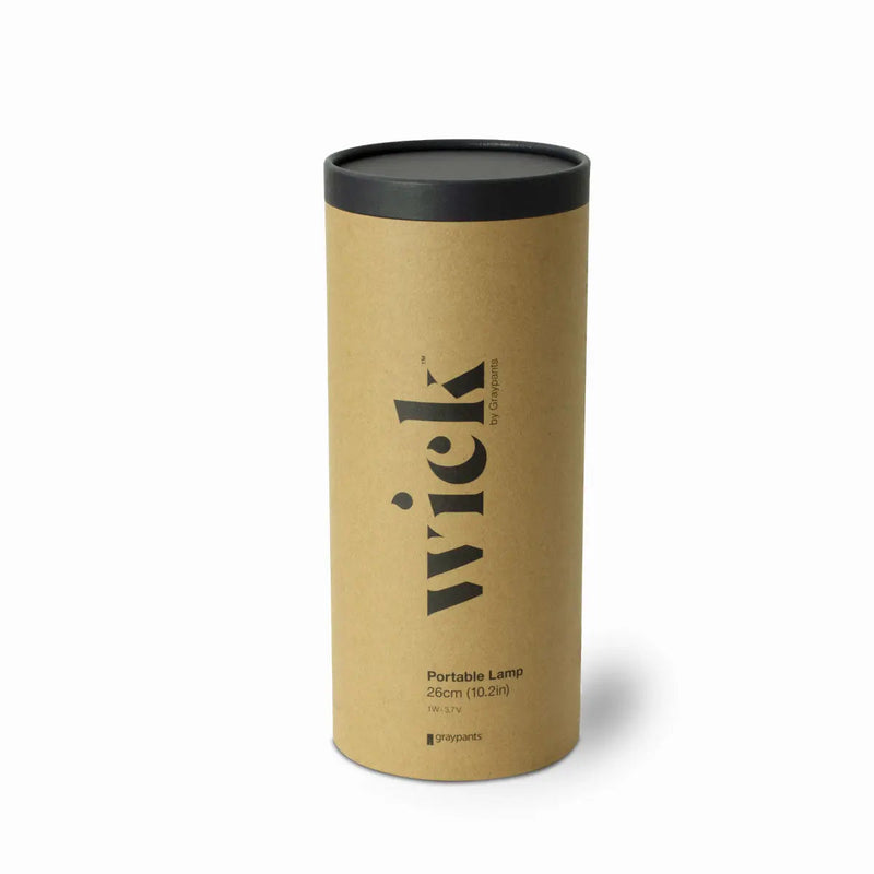 Graypants Wick portable table lamp, graphite - DesertRiver.shop