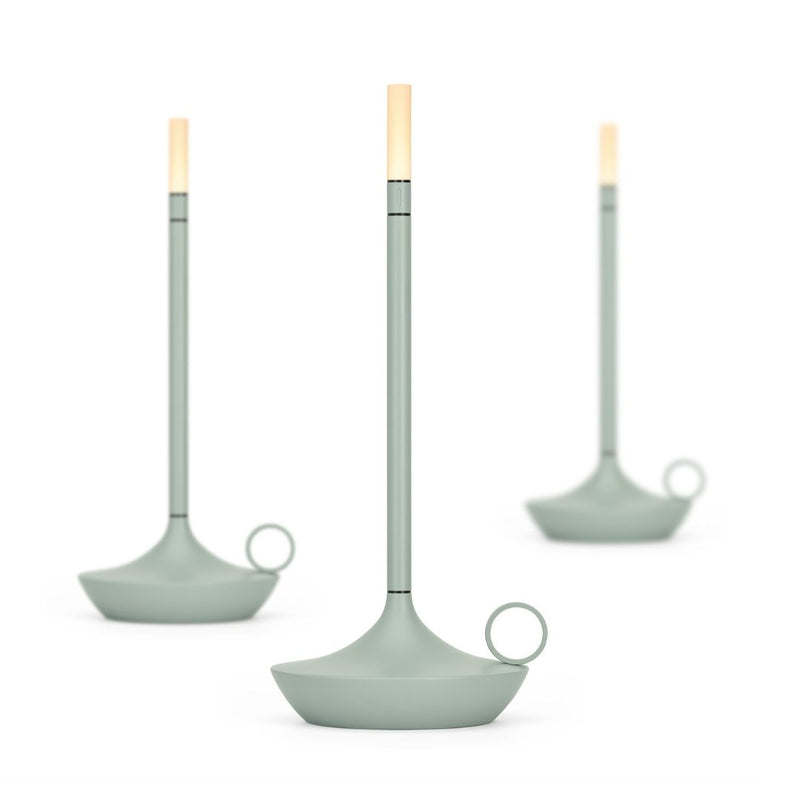Graypants Wick Portable Table Lamp (Sage Green)