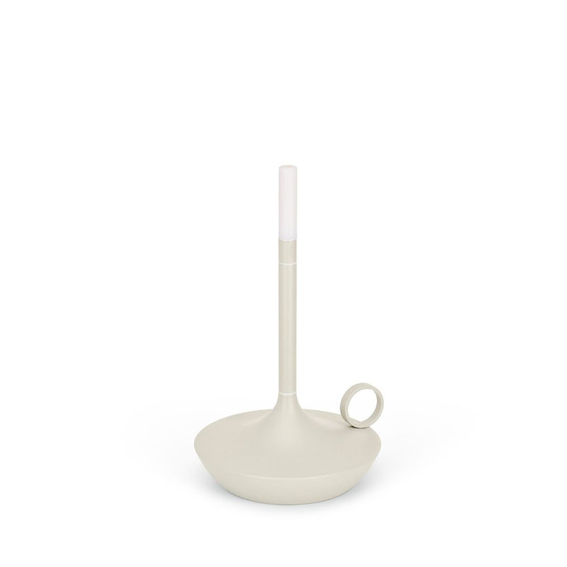 Graypants Wick Small Portable Table Lamp (Mist Gray)
