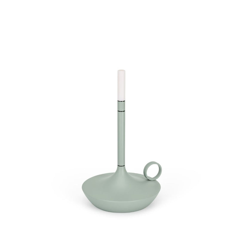 Graypants Wick Small Portable Table Lamp (Sage Green)