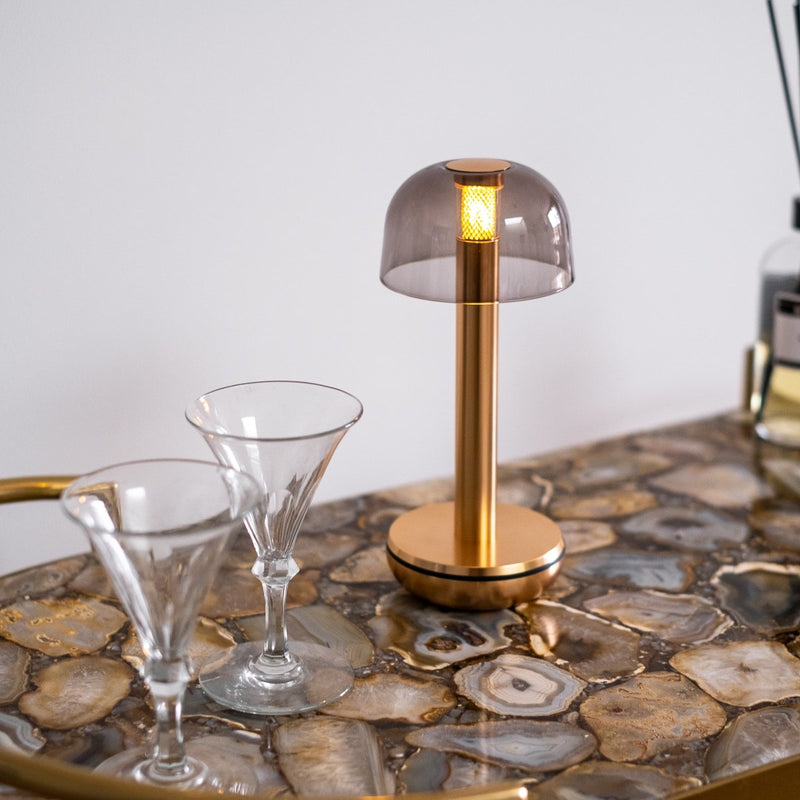 Humble Two table lamp, Gold smoked