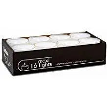 Maxilight Tealights 16 Pc Box & Candle Holders