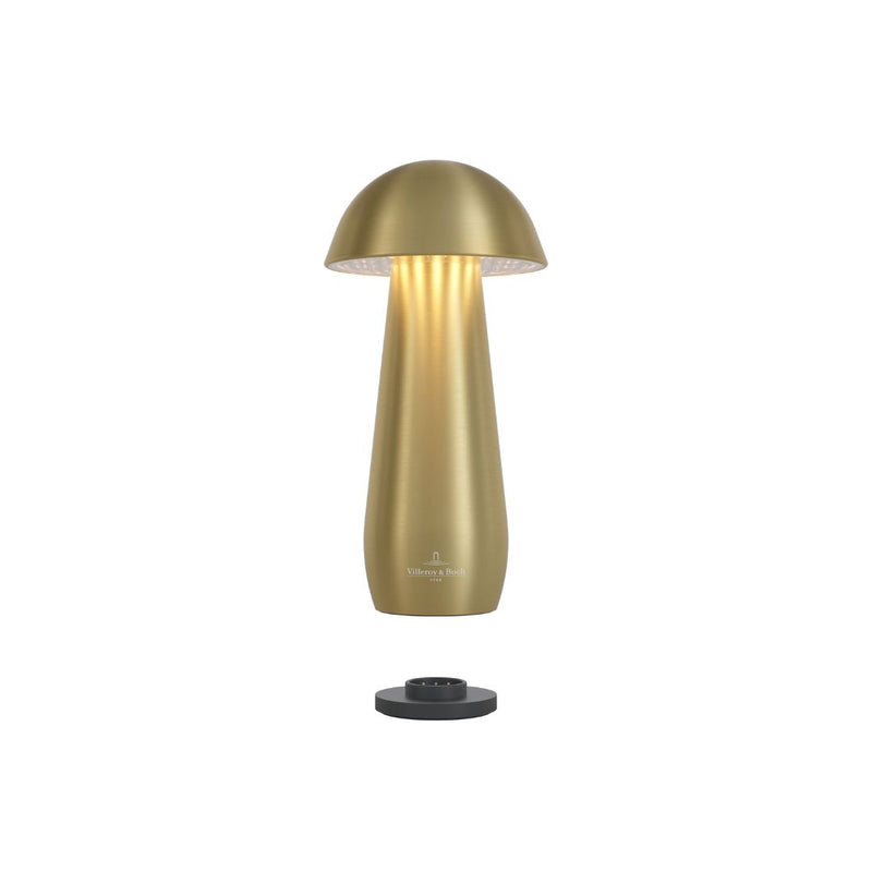 Villeroy & Boch Modena Rechargeable Table Lamp (H 16 cm) - Brushed Brass Finish
