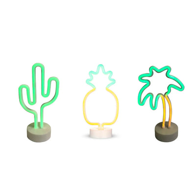 TableLights.com Neon Tropical decorative lights, set of 3 Neon lights