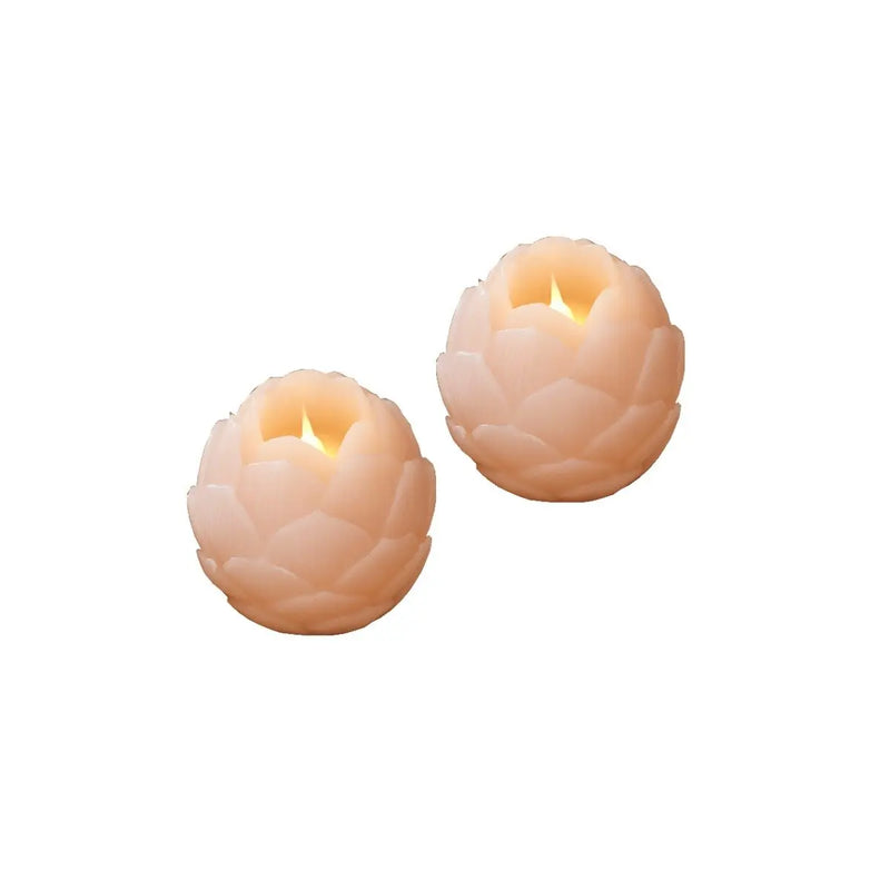 TableLights.com Sirius Helene LED lotus flower candle, set of 2 Sirius