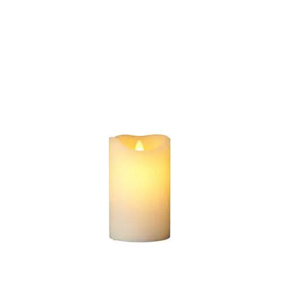 Sara Exclusive Led Candle Dia7.5 H12.5Cm Almond Tealights & Holders