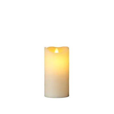 Sara Exclusive Led Candle Dia7.5 H15Cm Almond Tealights & Holders