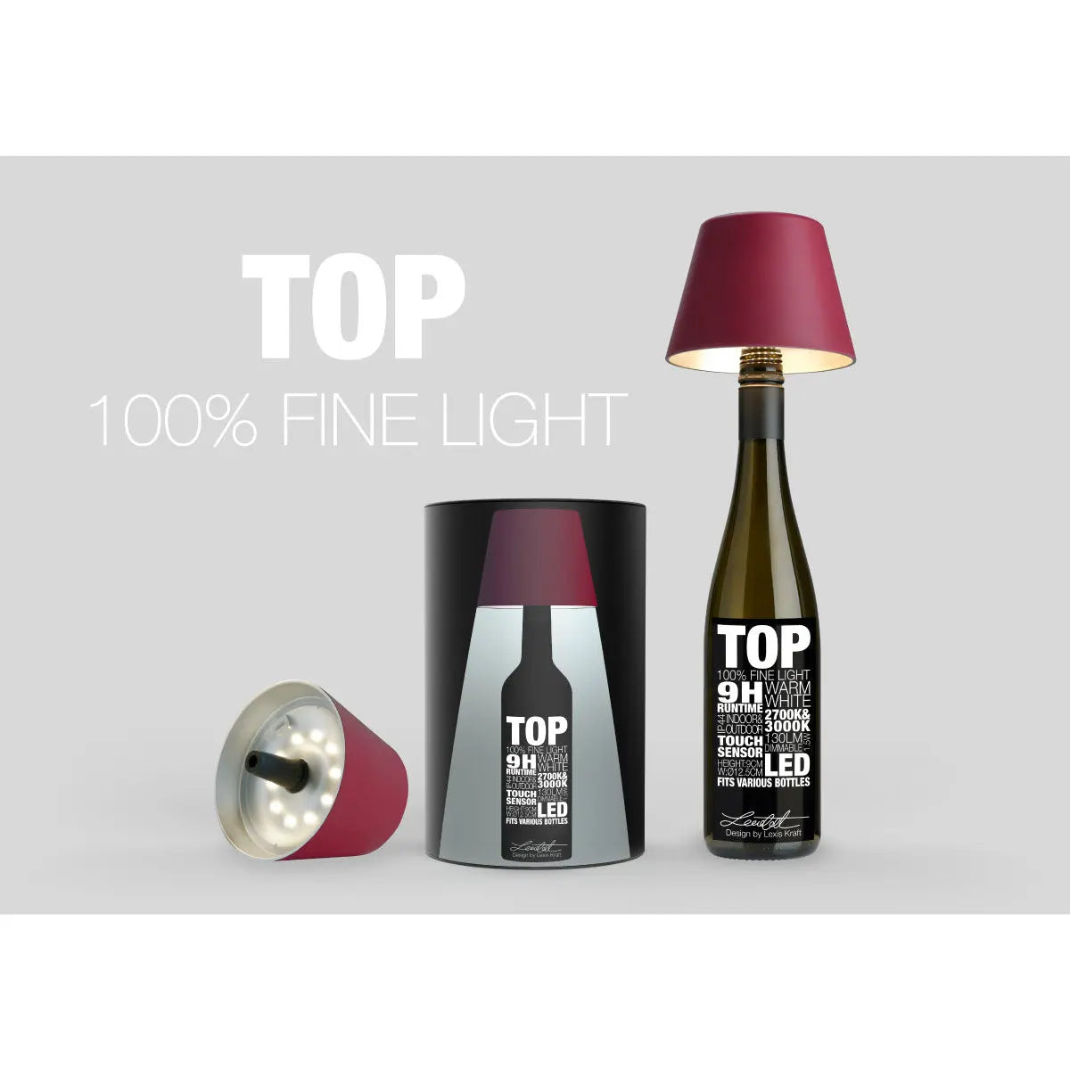 Lampe de table Sompex Top Lampe rechargeable LED
