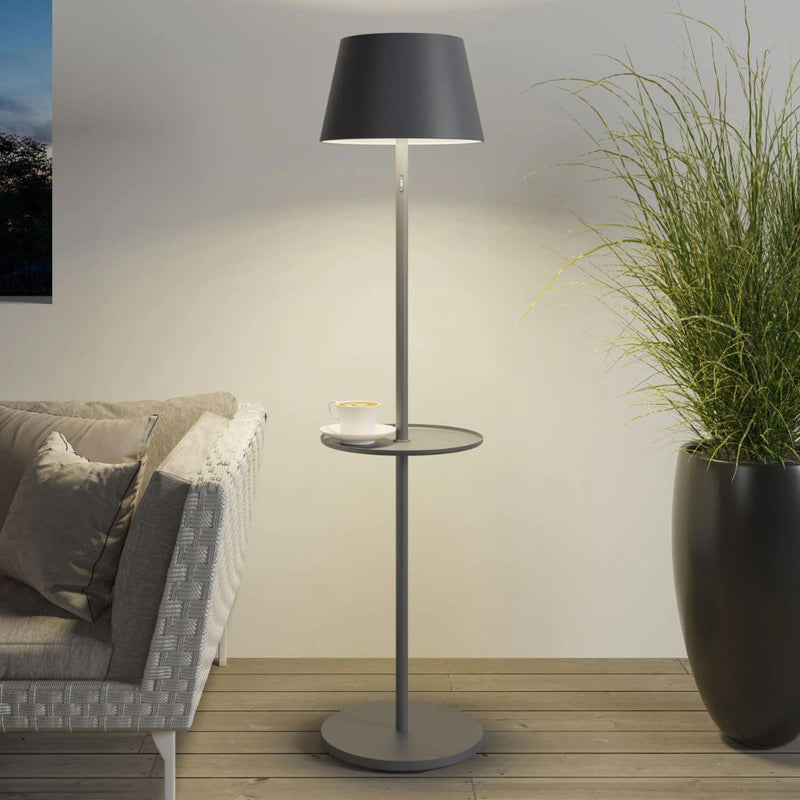 Sompex Garcon outdoor floor lamp, matte finish H105 cm