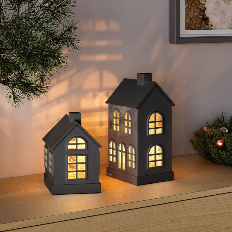 Sompex Glamor House Decorative Lamp Black (H 16 cm)