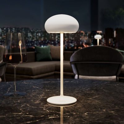 Sompex Pebble Rechargeable Table Lamp (Matte Finish, H 23 cm)
