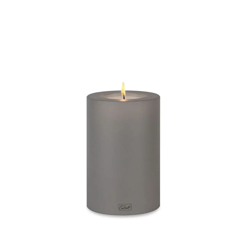 TableLights.com Trend colour candle holder, stone grey Qult