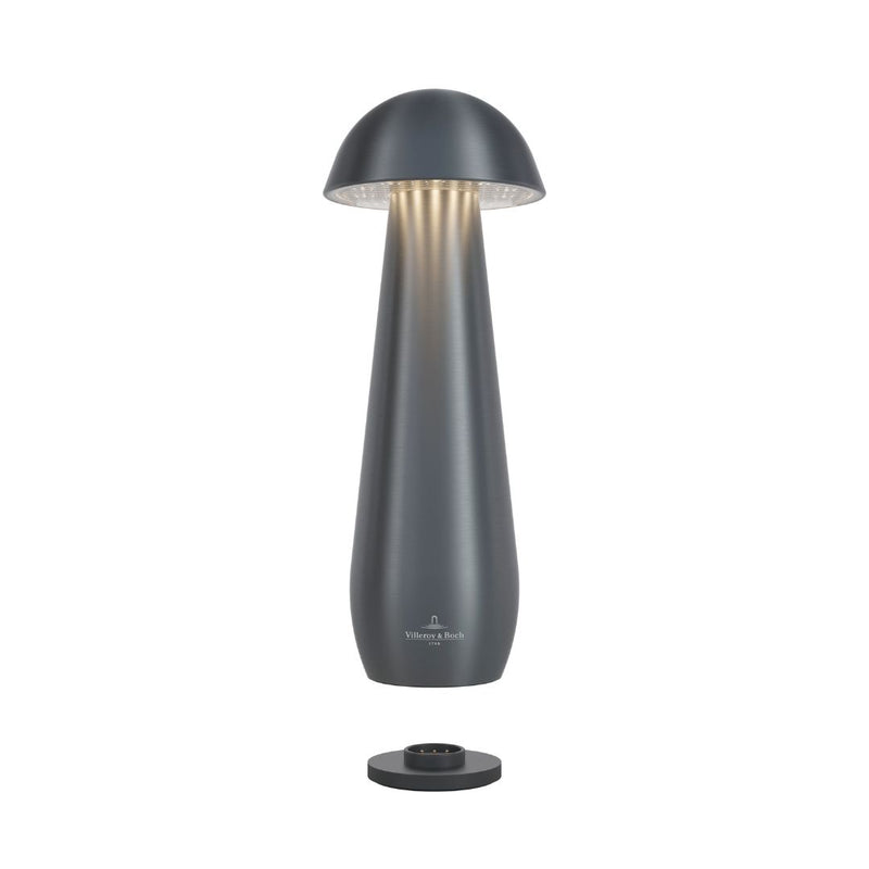 Villeroy & Boch Modena Rechargeable Table Lamp Glossy (H 21 cm) - Brushed Brass Finish