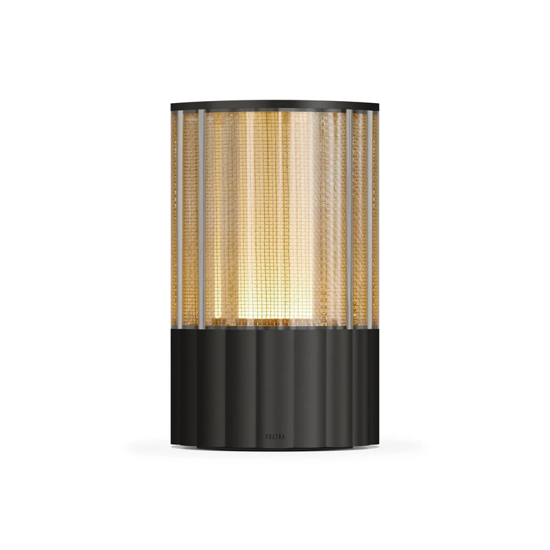 TableLights.com Voltra Totem Reeded table lamp, antique bronze Voltra