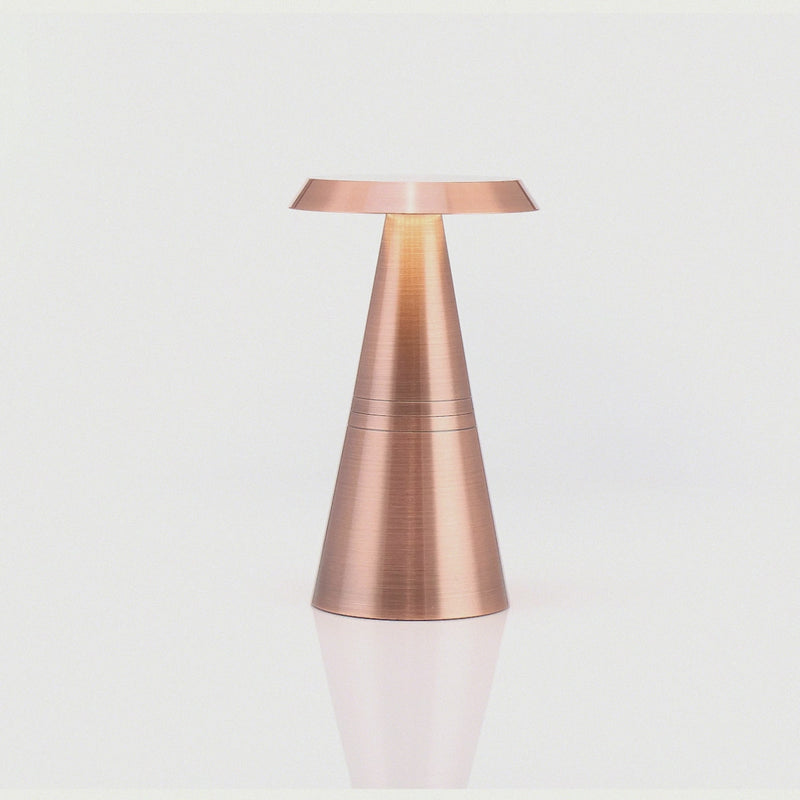 Filini Cone table lamp, antique copper